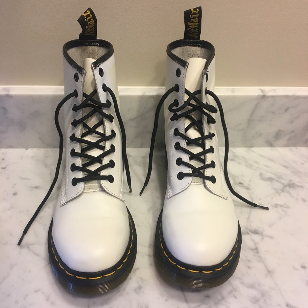 Doc Martens White Boots - Worn Once